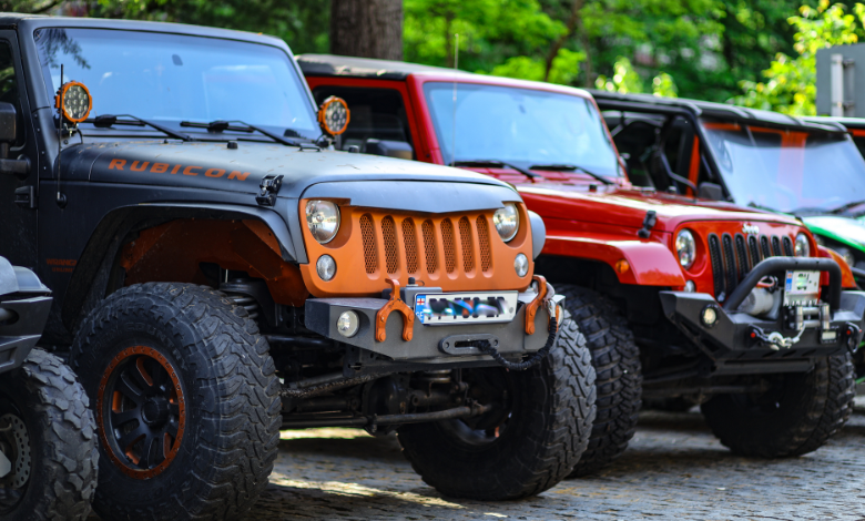 Red Kids VTX 4 Wheeler Jeep